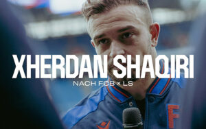 Xherdan Shaqiri nach dem Erreichen des Cupfinals Xherdan Shaqiri nach dem Erreichen des Cupfinals