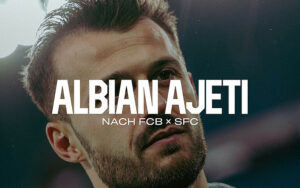 Albian Ajeti nach dem 5:1-Sieg gegen Servette 4.5.2025 Albian Ajeti nach dem 5:1-Sieg gegen Servette 4.5.2025