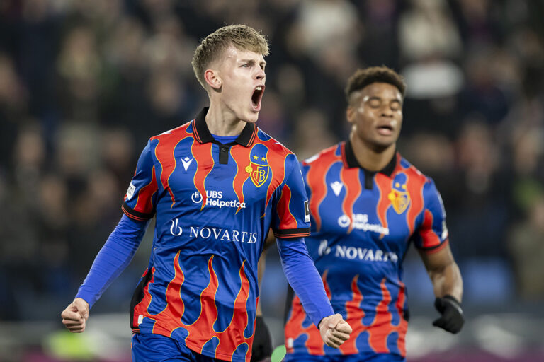 «Es ist gut, finden wir auch dafür Lösungen»: Anton Kade nach dem 5:0 des FCB und seinem Treffer mit dem schwächeren Fuss